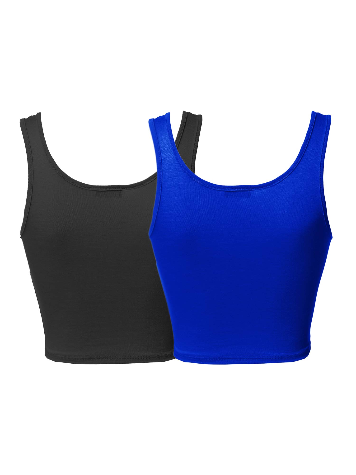 Emma Women's Junior Sleeveless Crop Tank Top - Soft Solid Color Basic Tee for Teens | Perfect for Summer, Layering & Casual Outfits