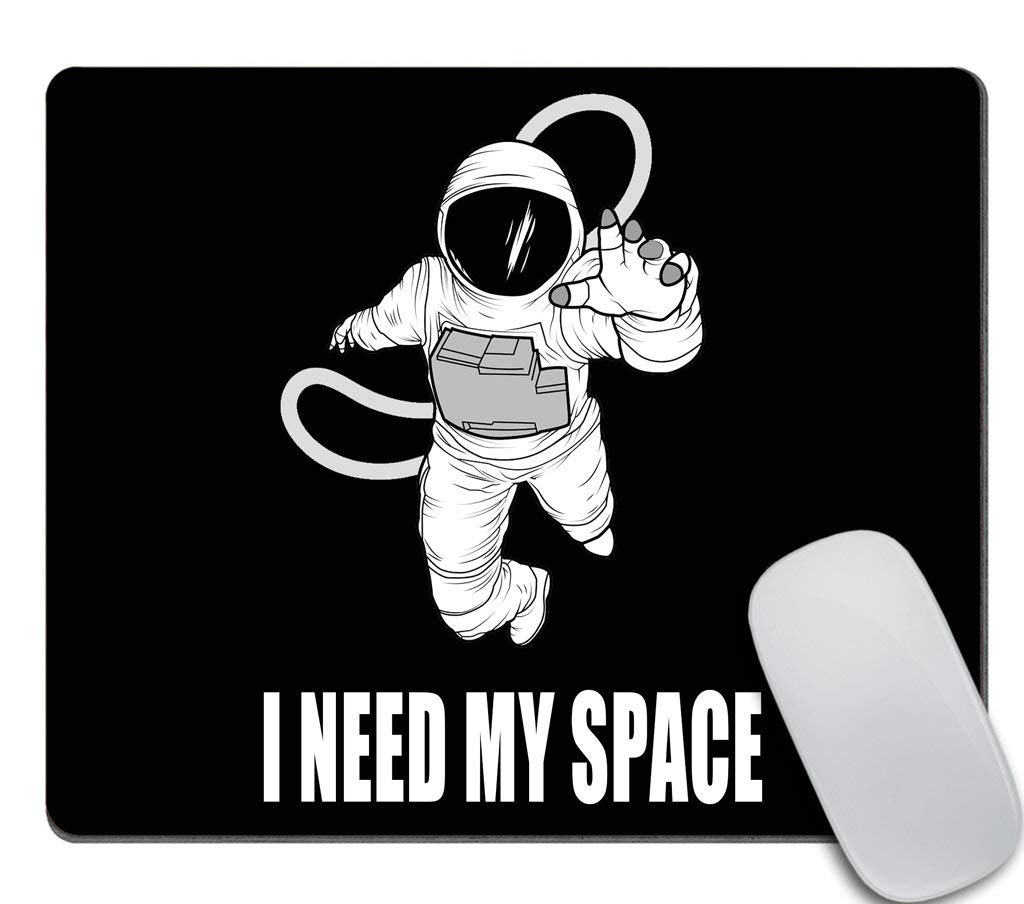 Non-Slip Rubber Gaming Mouse Pad with Space Astronaut Design - Perfect for Computers & Laptops | Ideal for Office, Gaming & Home Workspace Decor | I Need My Space Theme