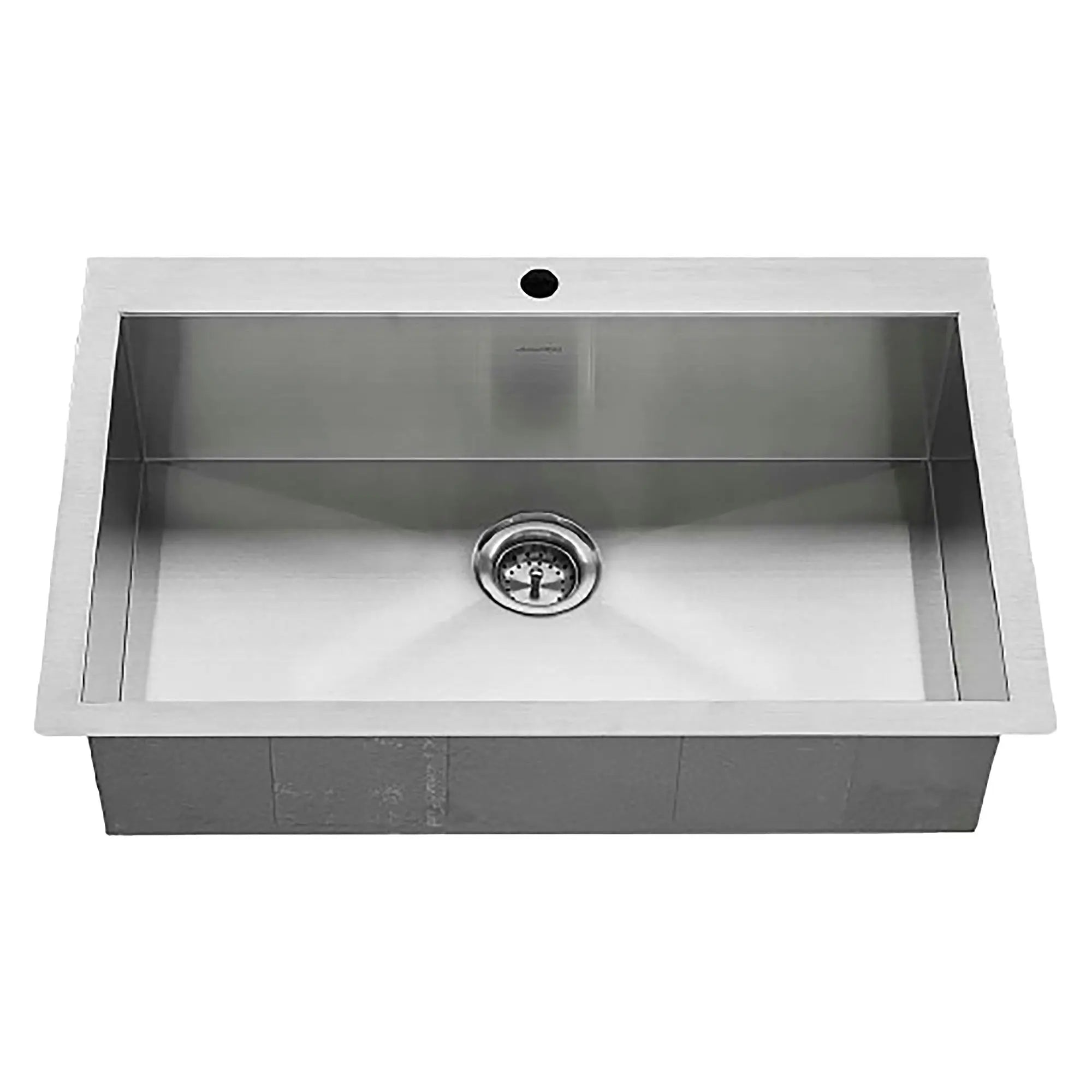 Edgewater® 33 x 22 Inch Stainless Steel 1 Hole Dual Mount Single Bowl Kitchen Sink - Durable & Stylish for Modern Kitchens, Easy to Install, Perfect for Home Renovation & DIY Projects
