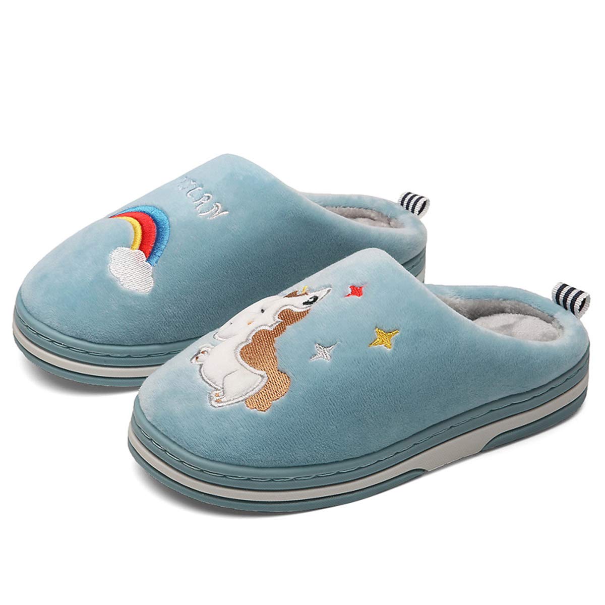 **Warm Fuzzy Kids House Slippers for Boys & Girls - Cozy Indoor Bedroom Shoes for Winter - Perfect for Home, Playtime & Relaxation**