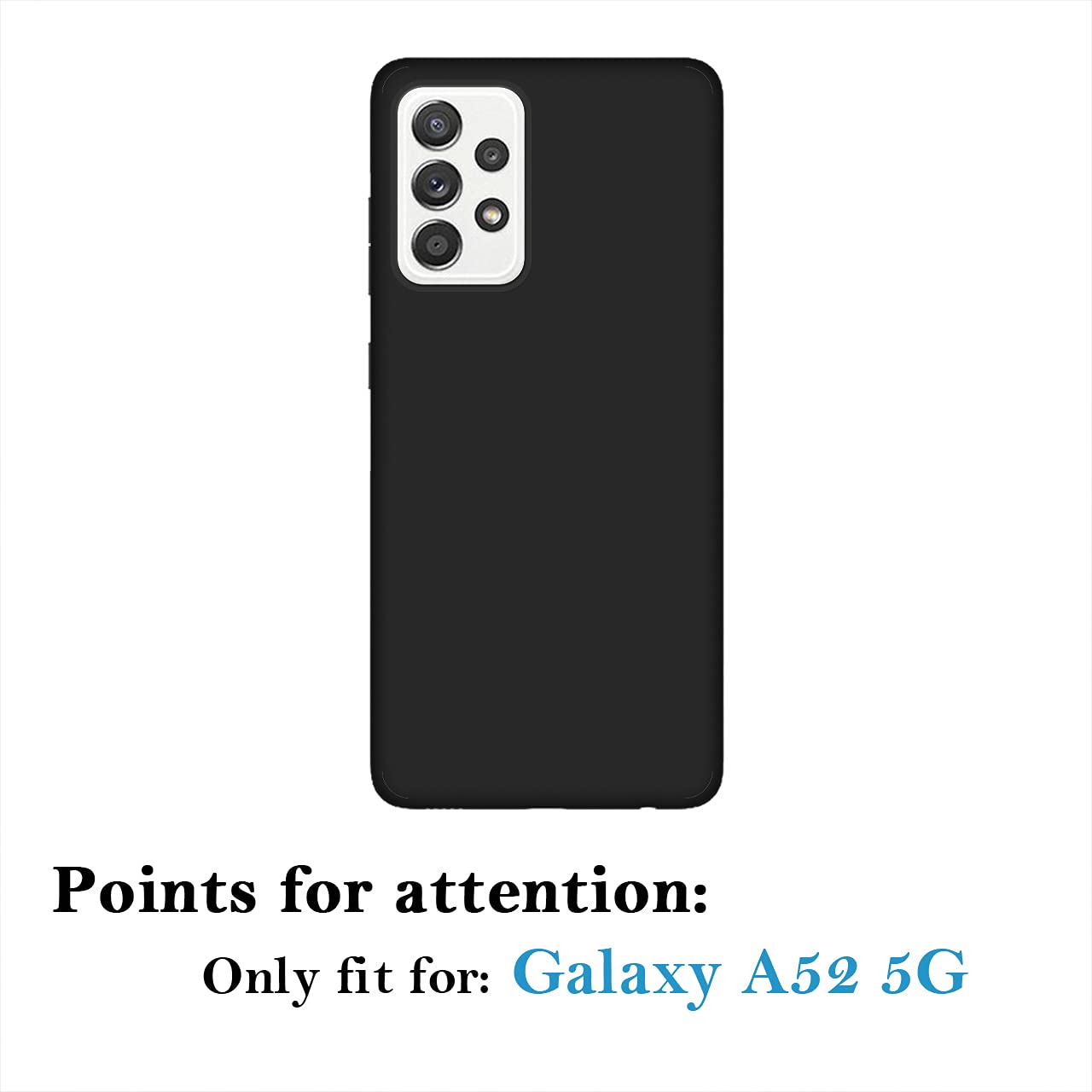 Custom Samsung Galaxy A52 5G Phone Case - Personalized Photo/Text/Name Design - Anti-Scratch Shock-Resistant Soft TPU Protective Cover (Black) - Perfect for Everyday Use, Travel & Gift Giving