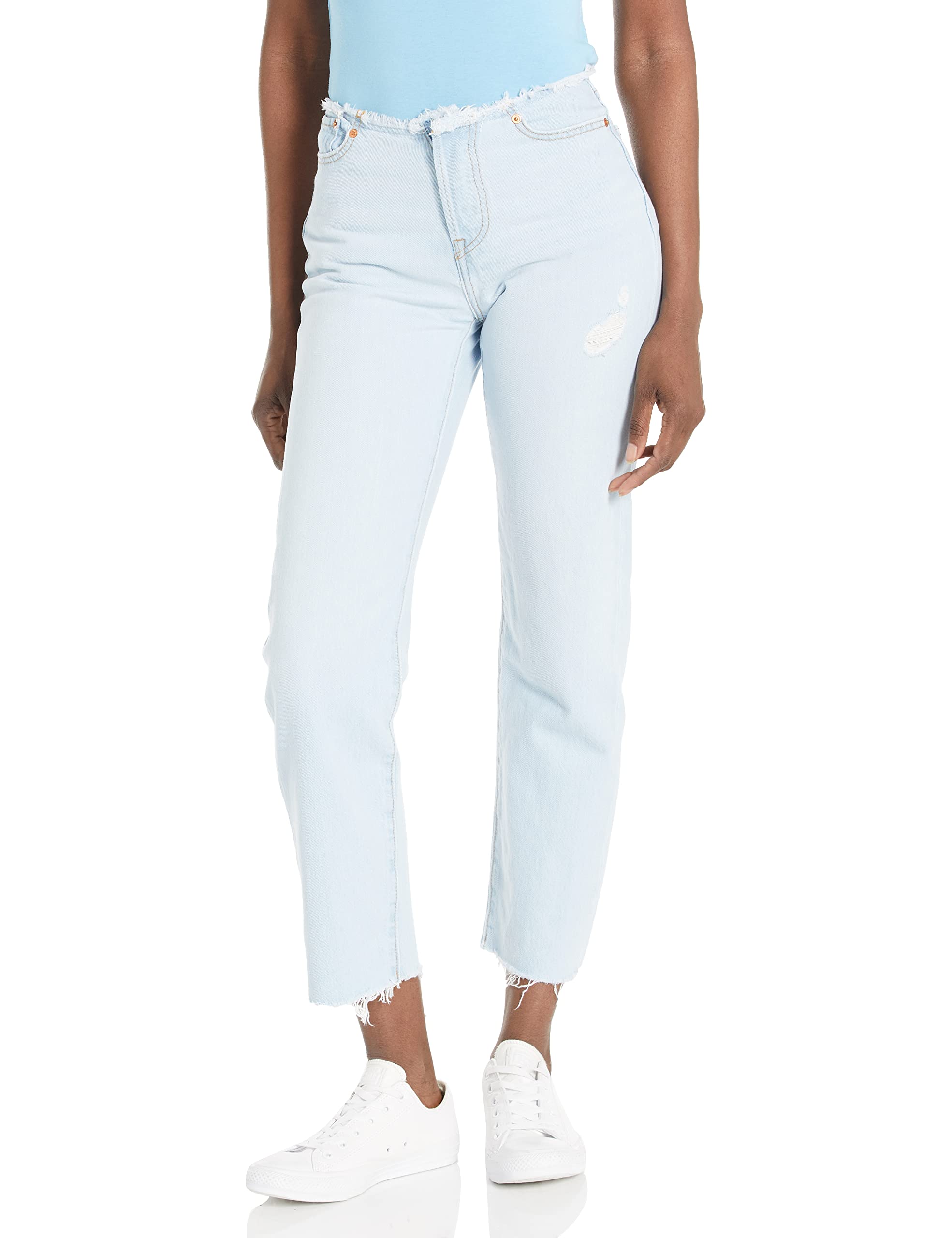 Levi's Women's Ripped High Waist Wedgie Fit Jeans - Stretch Denim Skinny Jeans for Casual Wear & Night Out