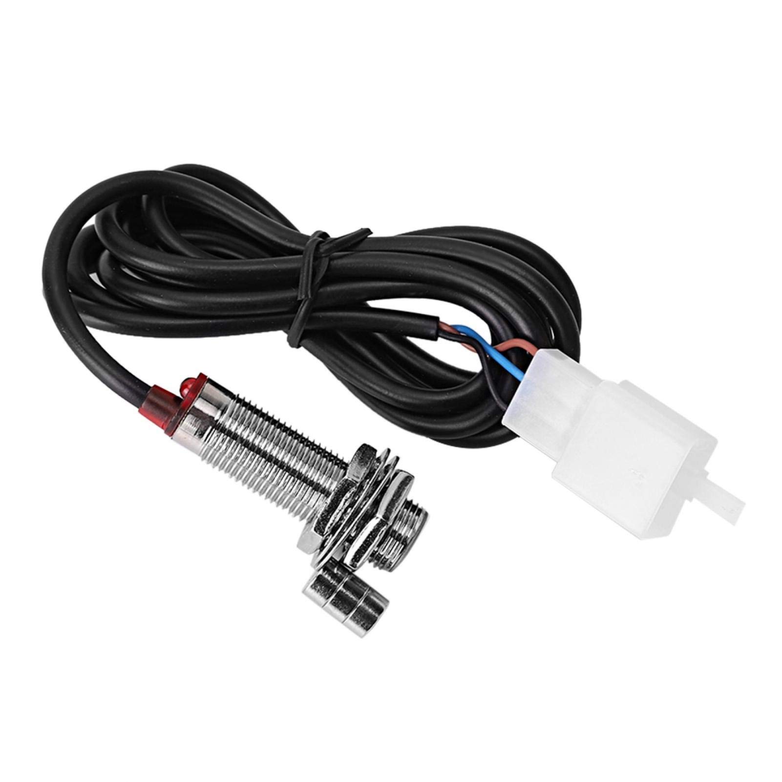 Pithsdp Odometer Sensor Cable with 3 Magnets - Compatible with Motorcycle Digital Speedometer & Odometer - Perfect for Speed Tracking and Mileage Measurement on Cruisers, Sport Bikes, and ATVs