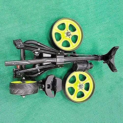 3 Wheel Folding Golf Push Cart for Men & Women - Lightweight Portable Golf Club Caddy with Storage | Perfect for Golf Courses, Driving Ranges & Practice Sessions
