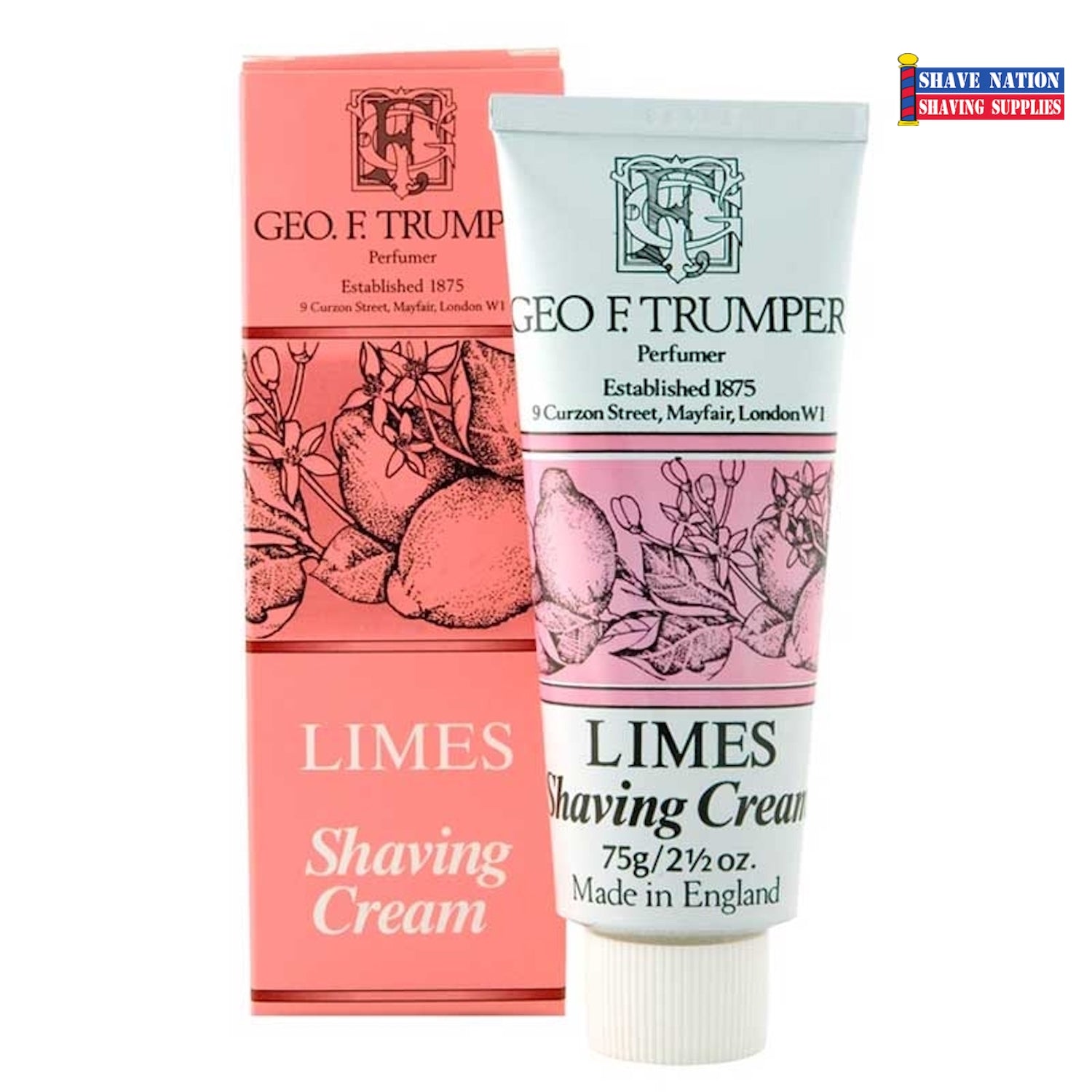 Geo F Trumper Luxury Shaving Cream Tube for Men - Premium British Grooming for Sensitive Skin - Perfect for Travel & Daily Shaving Routine