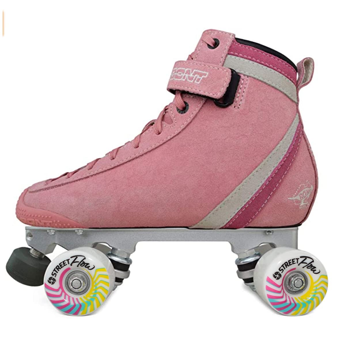 Bont Parkstar Pink Suede Professional Roller Skates for Park, Ramps, Bowls & Street - Unisex Adults & Kids Roller Skates for Outdoor & Indoor Skating - Perfect for Skate Parks, Rinks, Streets & Recreational Use