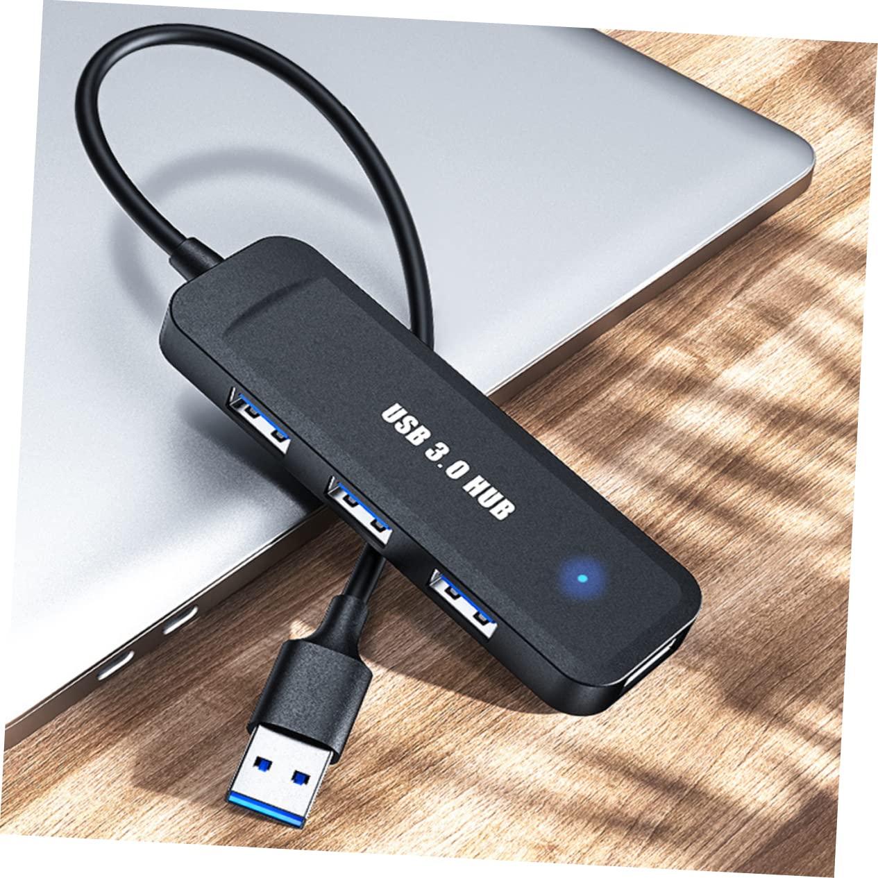 OSALADI 4-Port USB 2.0 Hub Adapter - Ultra Slim USB Splitter for Laptop, Notebook & Computer - High-Speed Data Transfer - Perfect for Home Office, Gaming & Travel Accessories