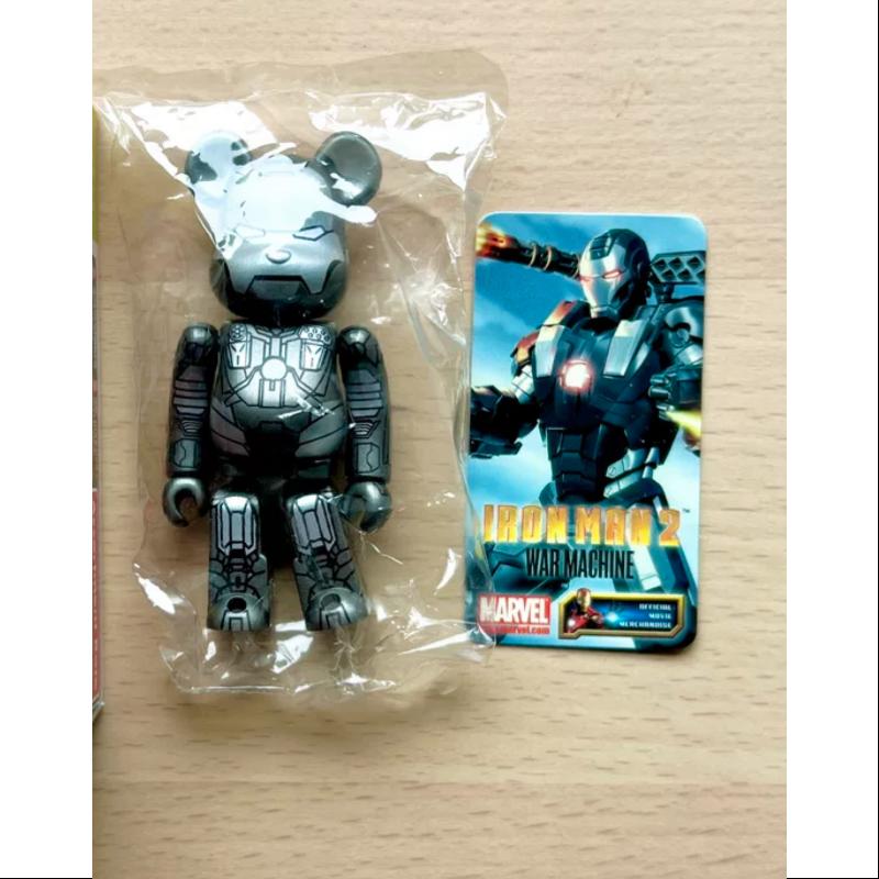 Bearbrick Series 20 Secret IRON MAN 2 War Machine 100% Collectible Figure - Limited Edition Marvel Superhero Toy for Display & Gifts