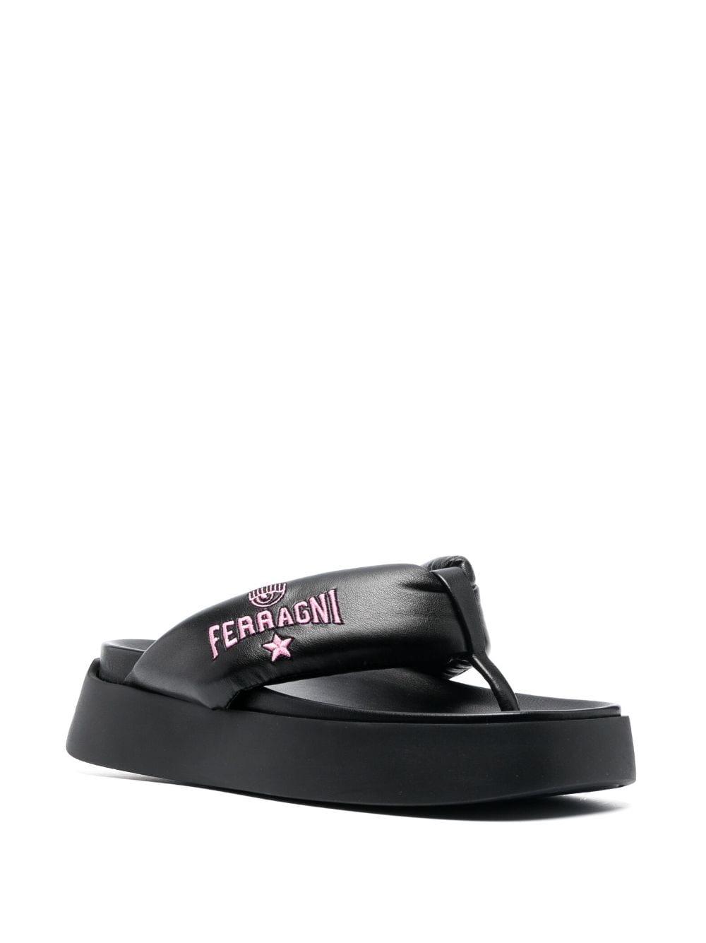 Chiara Ferragni Women's Black Sandals - Fashionable & Comfortable Summer Shoes for Beach, Vacation & Casual Outfits