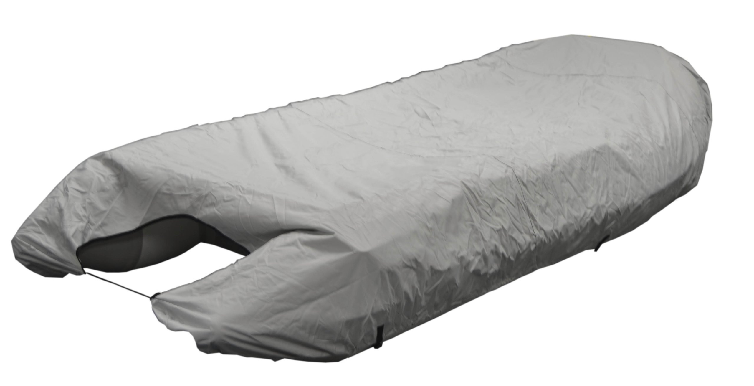 UV Resistant Inflatable Dinghy Boat Cover - Heavy Duty Grey Waterproof Protection for 10-11 ft Boats | Perfect for Outdoor Storage, Marine Use & Travel Protection