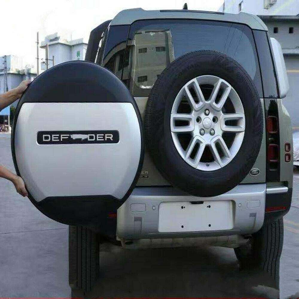 Premium Silver ABS Spare Tire Wheel Cover for Land Rover New Defender 2020-2025 | Durable All-Weather Protection | Perfect for Off-Road Adventures & Urban Driving