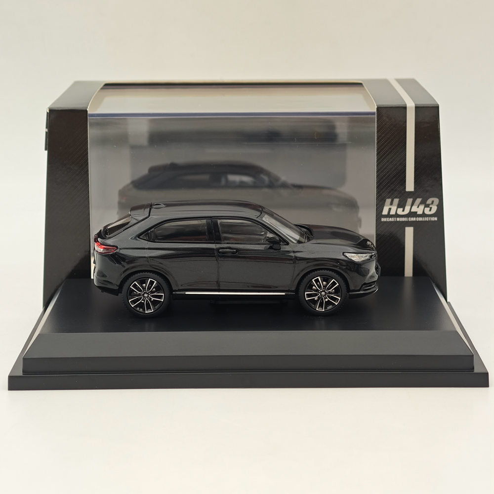 1/43 Scale Honda VEZEL e:HEV Z Crystal Black Diecast Model Car - Limited Edition Collectible for Car Enthusiasts & Display - Perfect for Home/Office Decoration & Model Car Collections