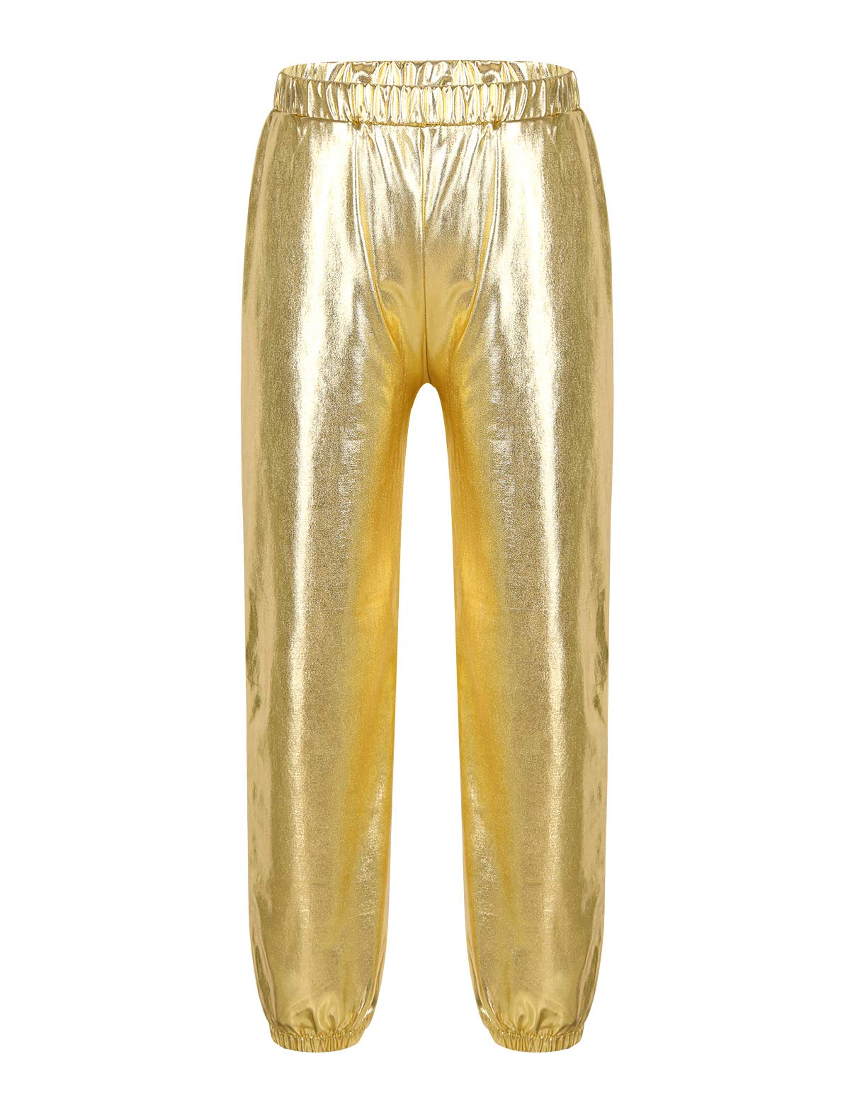 YEAHDOR Kids Girls Boys Sparkle Hip Hop Jazz Dance Costumes - Glitter Street Dance Pants for Competition & Performance (Perfect for Recitals, Shows, and Dance Classes)