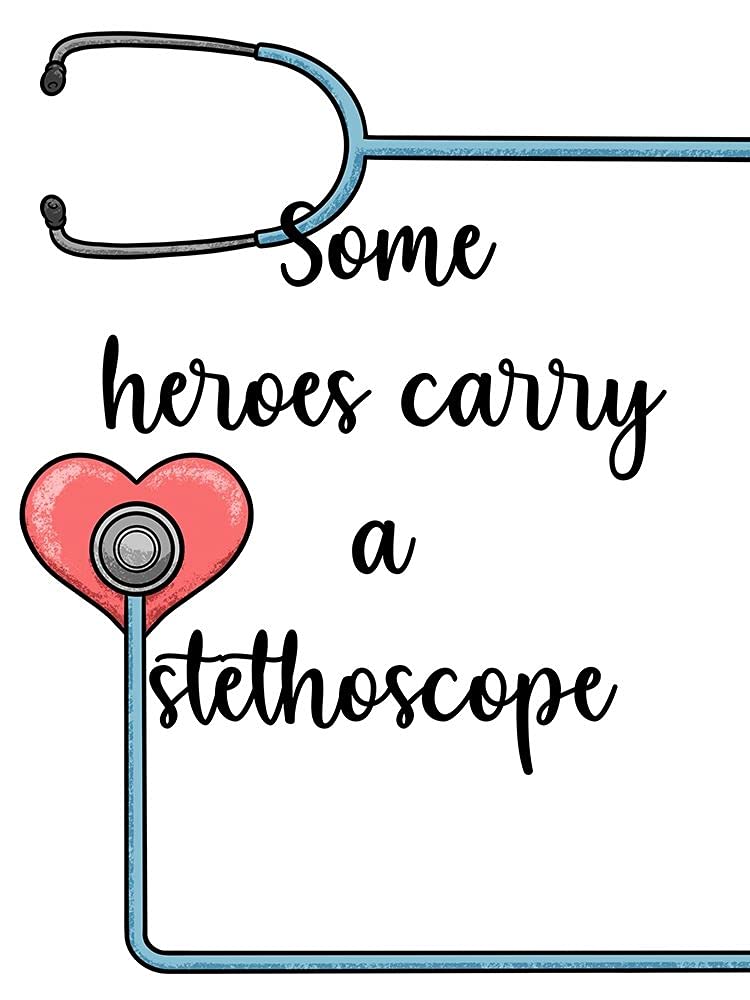 Stethoscope Heroes by Marcus Prime - 18x24 Art Print Poster for Medical Office Decor, Doctor Gift & Nurse Appreciation