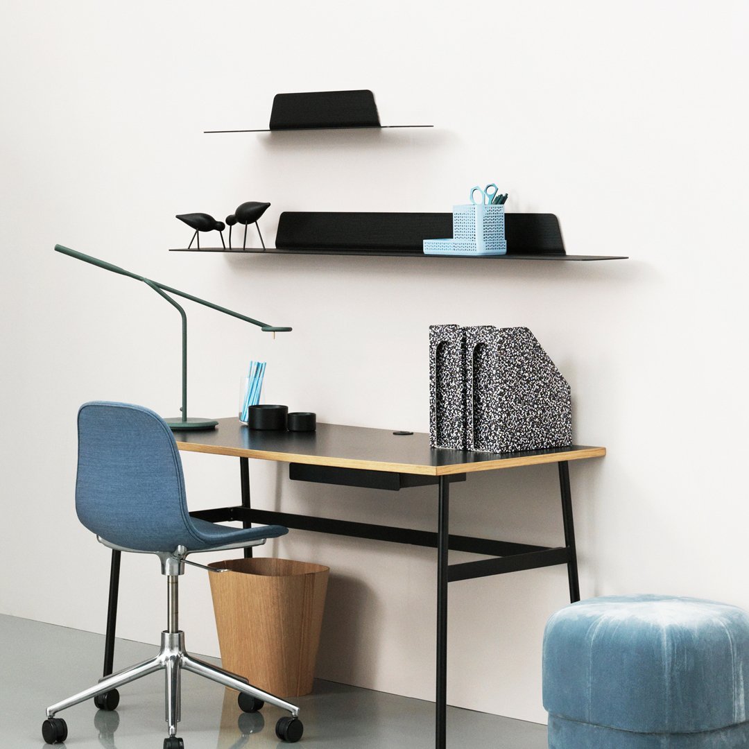 Modern Floating Shelf - Minimalist Wall Shelves for Home & Office - Legal Jet Shelf by Normann Copenhagen - Perfect for Living Room, Bedroom & Kitchen Storage
