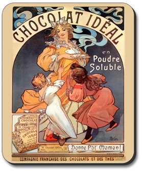 Premium Chocolate Art Design Mouse Pad - Non-Slip Gaming & Office Desk Mat for Computers, Laptops - Perfect Gift for Home & Work Use