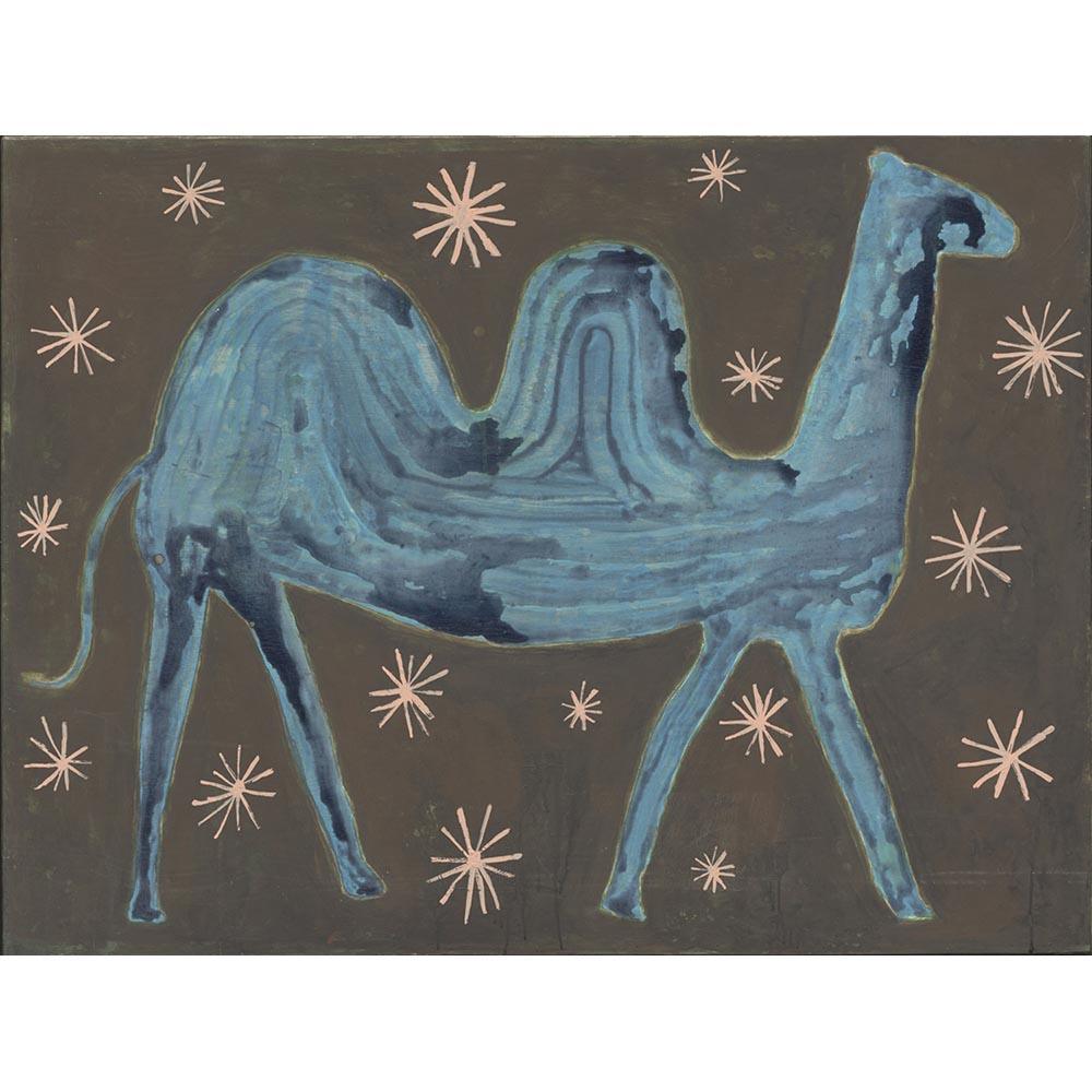 Camel in the Stars Wall Art Print - Vintage Astronomy Decor for Bedroom, Living Room & Office