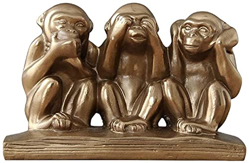 Chilechuan Creative Orangutan Sculpture - Handmade Resin Animal Statue for Home Decor, Desk & Bookcase Decoration | Perfect for Jungle-Themed Rooms, Office Desks & Gift Giving