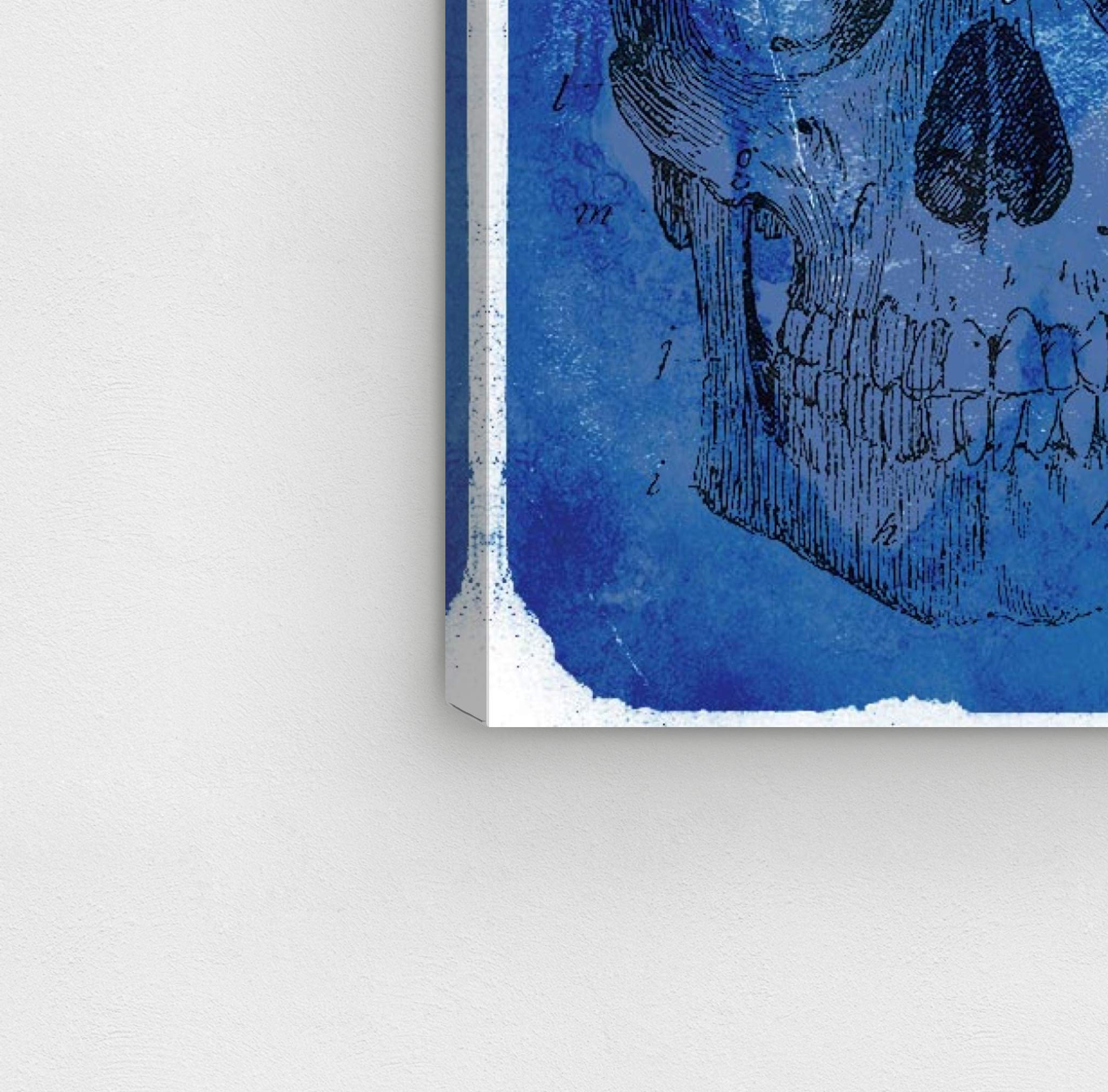 Oliver Gal Artist Co. Blossom Wall Art Canvas Print - 45x30 Inches Blue & White Modern Home Decor for Living Room, Bedroom & Office