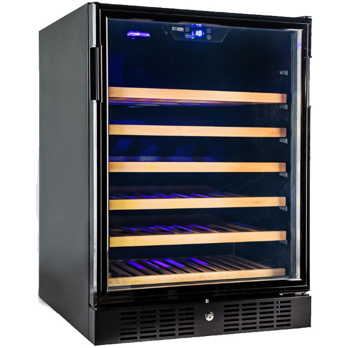 CW50THSNS 50 Bottles Single Zone Wine Chiller - Compact Wine Cooler for Home, Office, or Restaurant Use