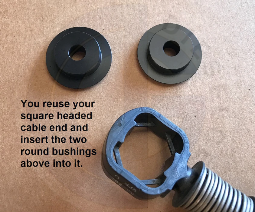 Perfect Pivot VW Cable End Insert Pair for 8mm Pins - High Quality Replacement Parts for VW Vehicles - Ideal for Suspension and Steering System Repairs