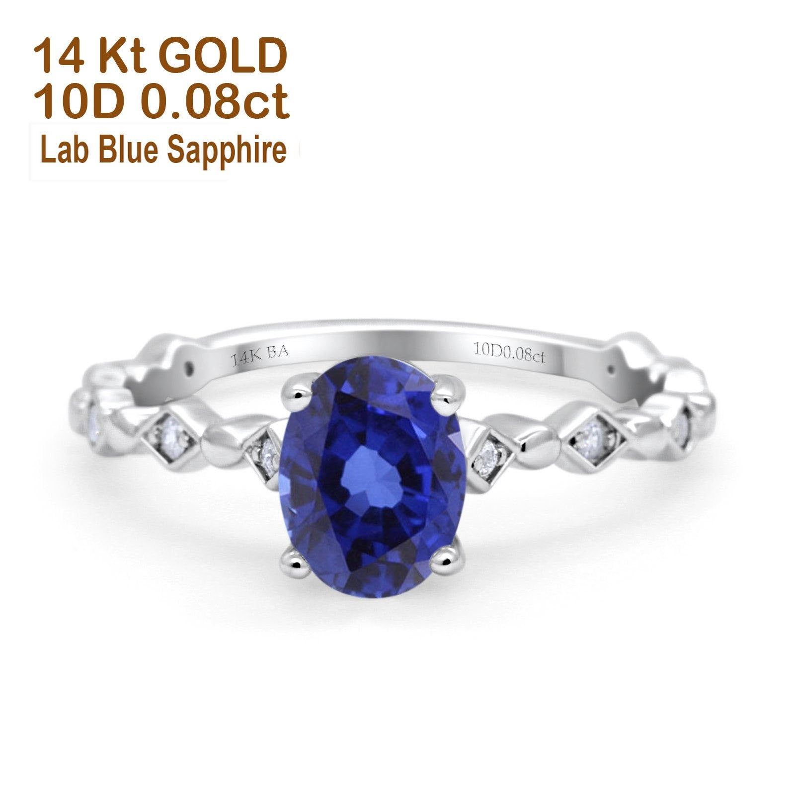 14K Gold 1.29ct Oval G SI Diamond Engagement Ring - Size 6.5 - Perfect for Proposals, Weddings & Anniversary Gifts