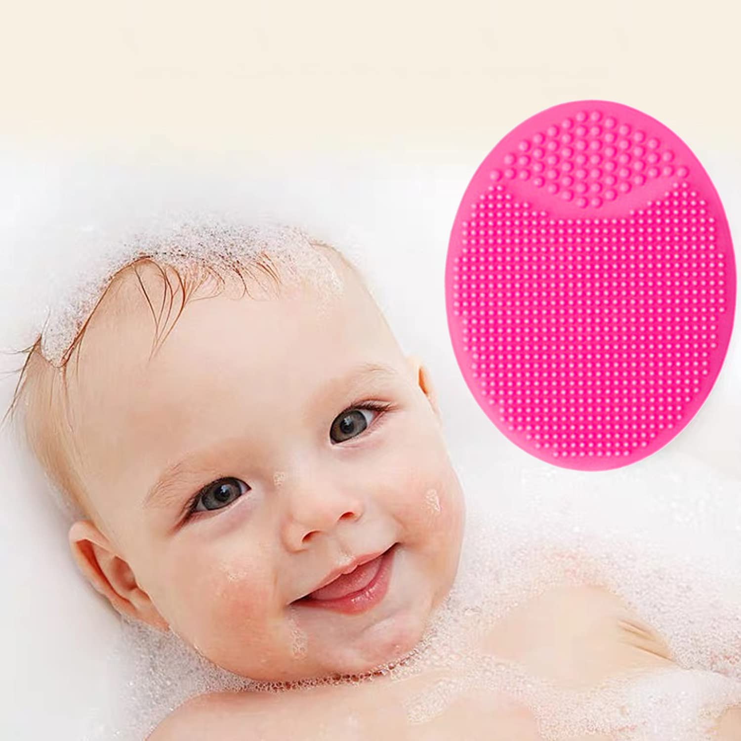 **Soft Silicone Facial Cleansing Brush & Exfoliator – 4 Pack for Blackhead, Acne & Pore Deep Cleaning | Gentle Face Scrubber for Daily Skin Care, Makeup Removal & Cradle Cap Treatment**
