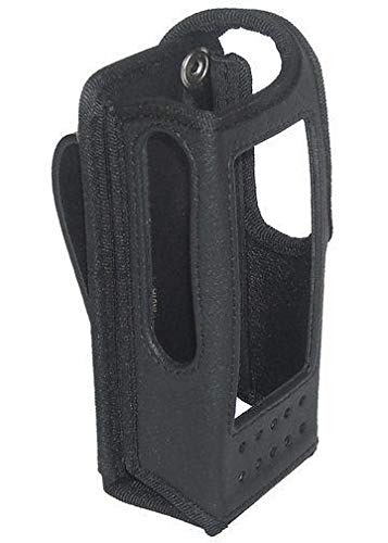 Motorola XPR 6500 Two Way Radio Nylon Protective Carry Case with Fixed Belt Loop - Durable Holster for Construction, Security & Outdoor Use