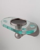 Jaclo 4870-TH-SG Astor Toothbrush & Tumbler Holder in Satin Gold - Bathroom Organizer for Countertop Storage & Home Decor