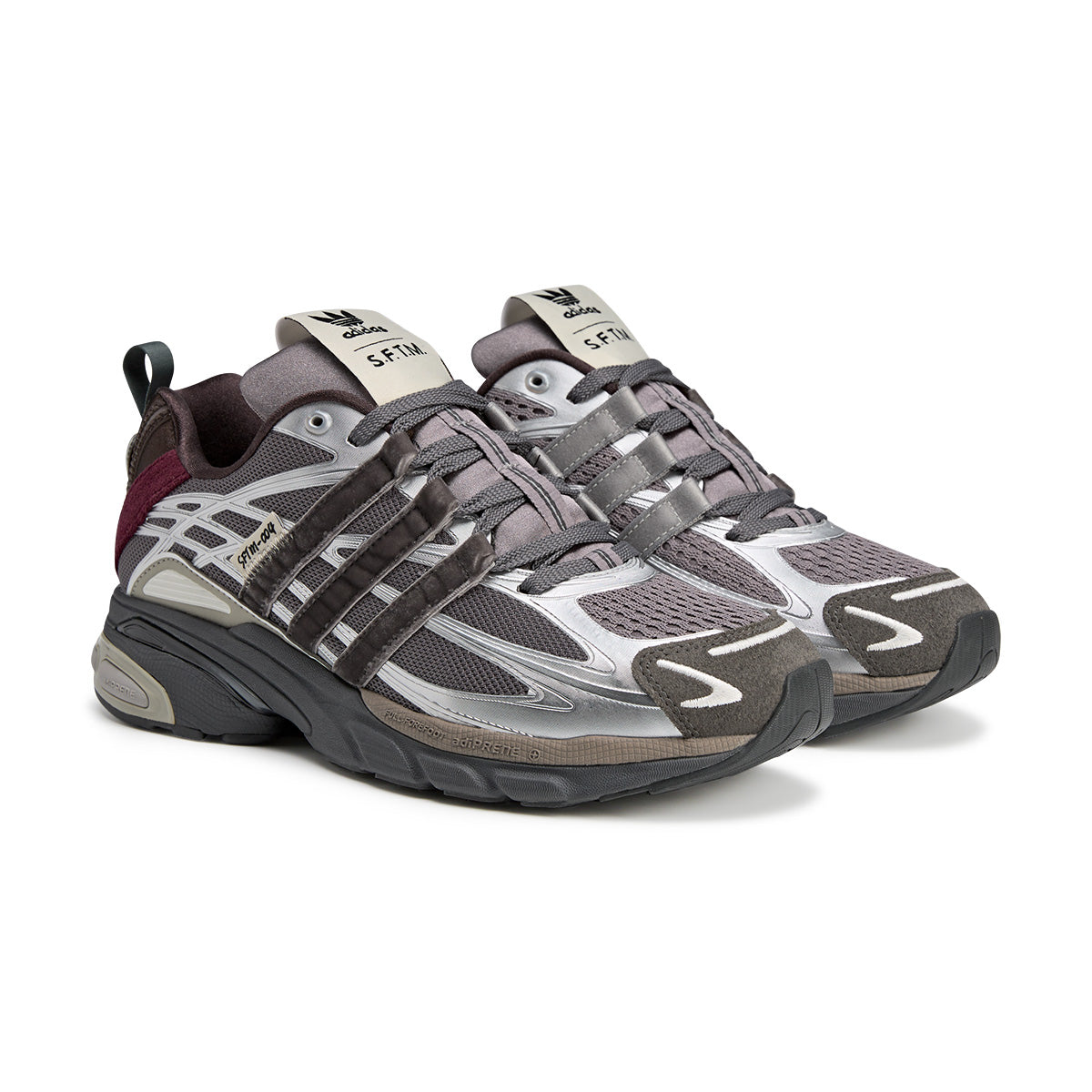 Song For The Mute AdiStar Cushion Sneakers - Charcoal Silver | Premium Comfort Running Shoes for Men & Women | Perfect for Gym, Jogging & Casual Wear