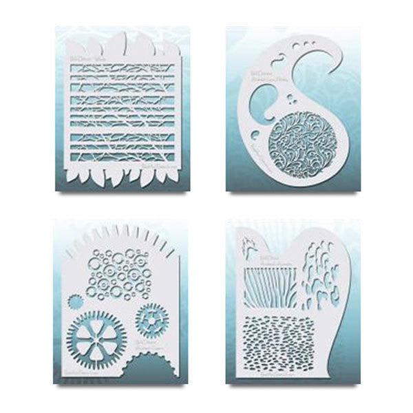 Graftobian Airbrush Stencils for Face & Body Painting - Professional Makeup Stencils for Halloween, Cosplay & Special Effects