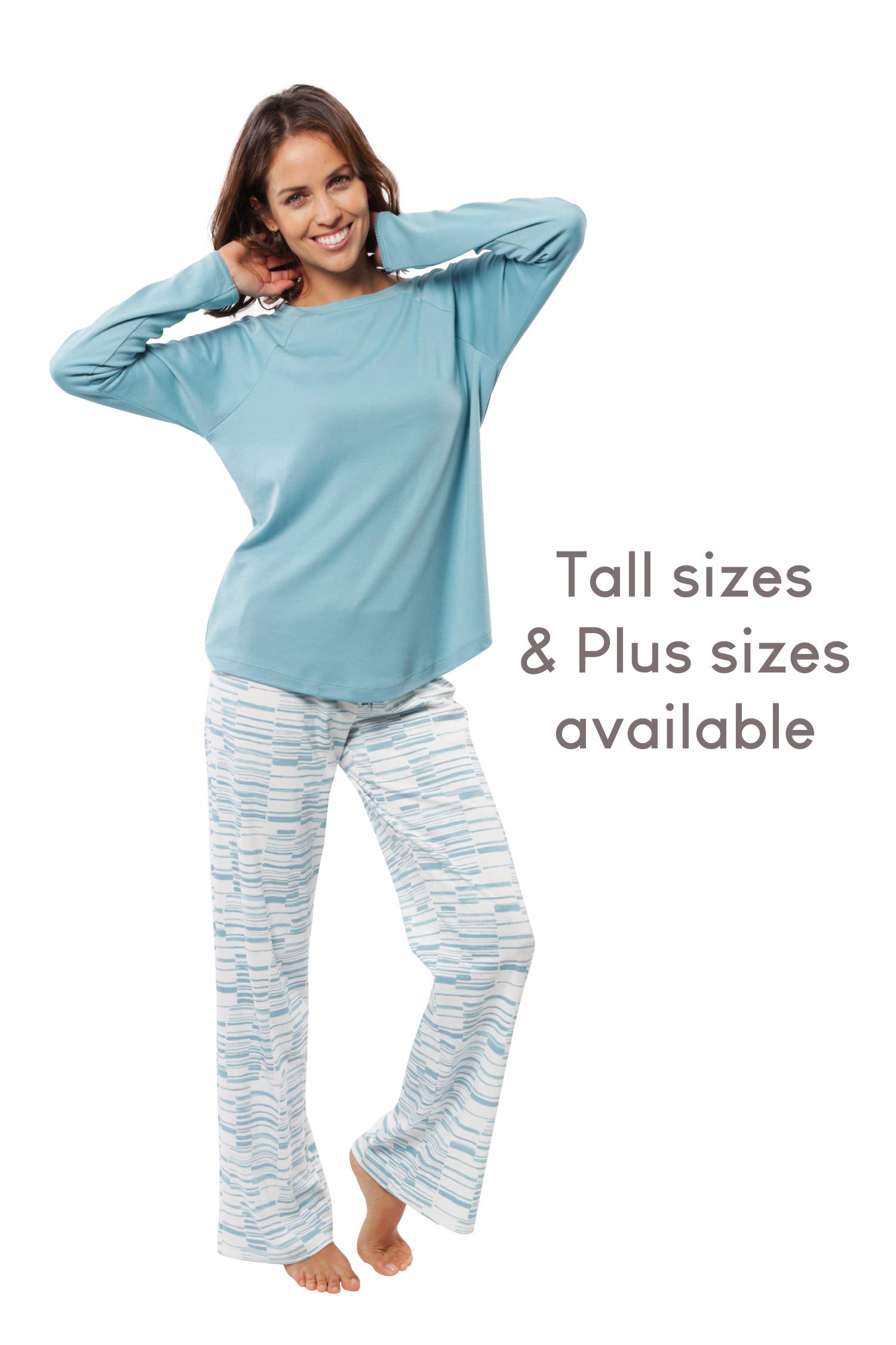 Premium Pima Cotton Women's Pajama Set - Ultra Soft Sleepwear for Women - Comfy Lounge Wear for Nighttime & Relaxation at Home