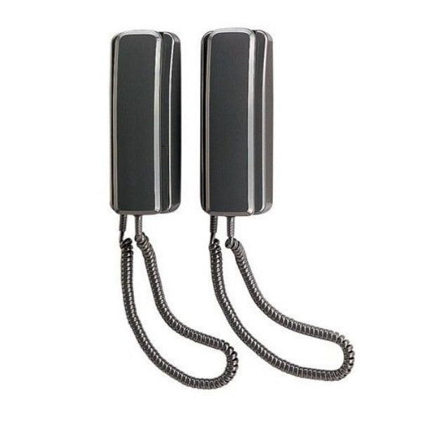 Aiphone AT 406B 2-Wire Audio Intercom System - Handset to Handset Communication Kit for Home, Office & Apartment Security