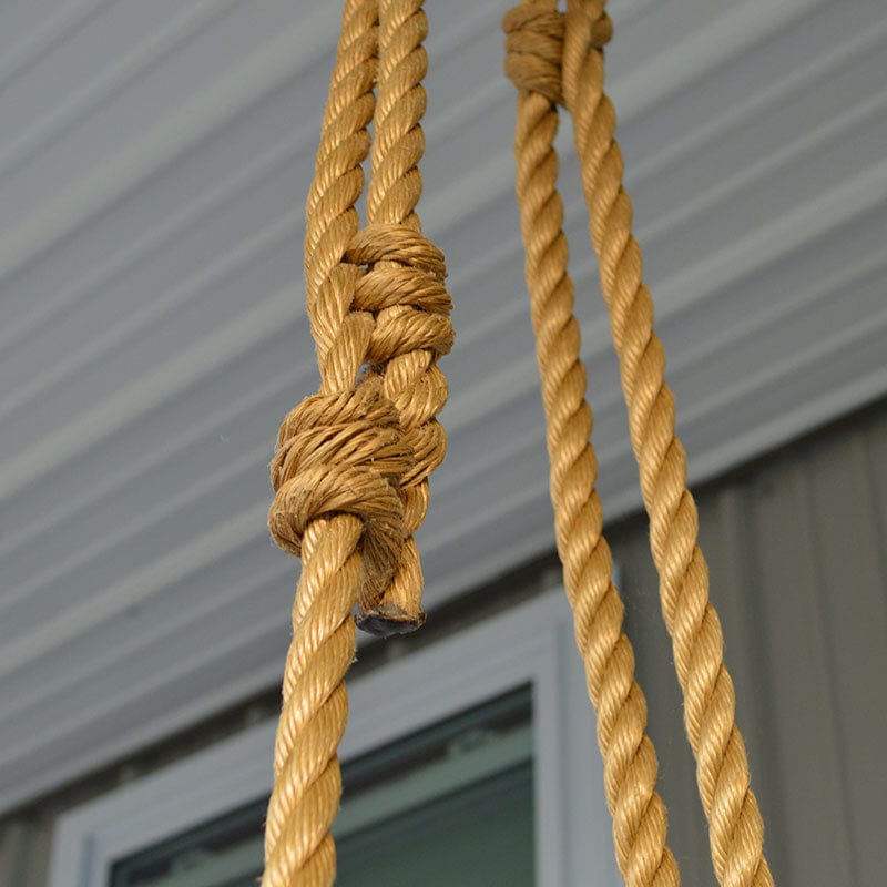 Keystone Amish Co. Twin York Recycled Plastic Swing Bed in Lemon Yellow - Perfect for Porch, Patio, or Garden Relaxation