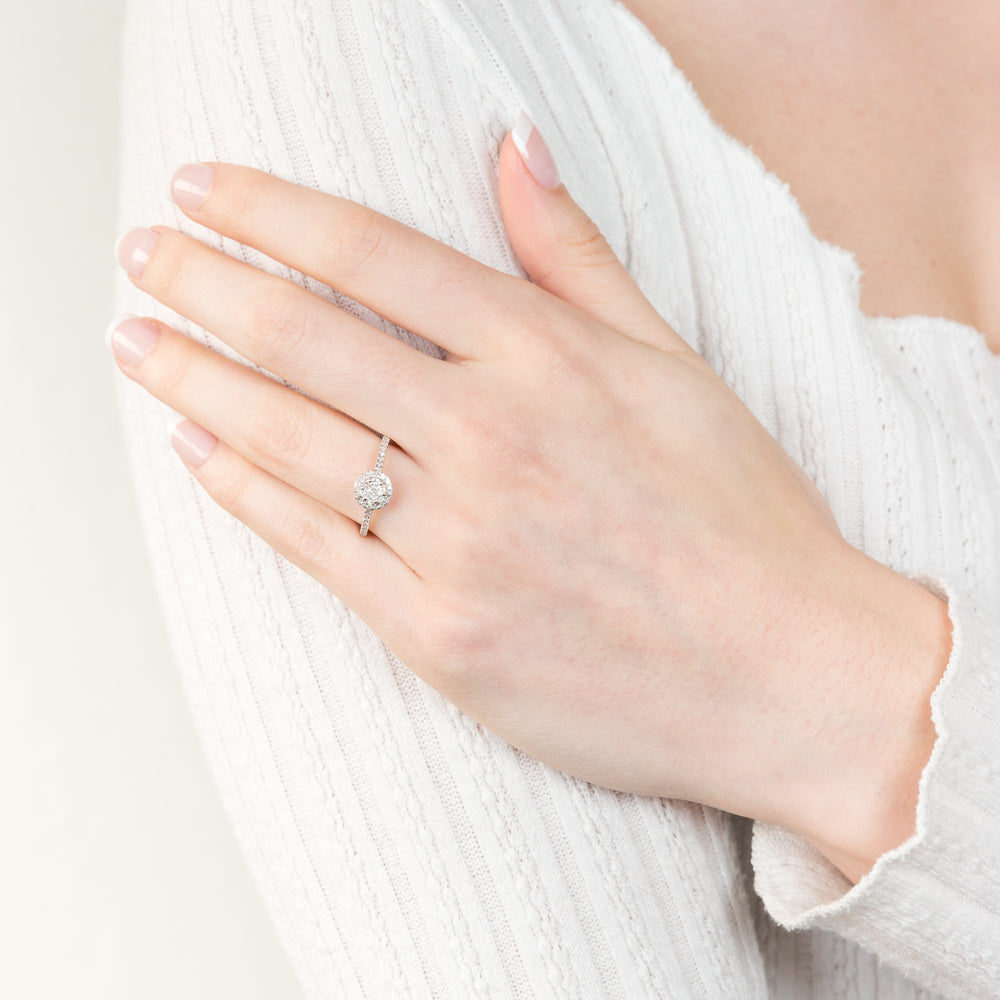 1/2 Carat Diamond Bridal Ring Set in Sterling Silver - Elegant Wedding & Engagement Jewelry for Women - Perfect for Proposals, Anniversaries & Special Occasions