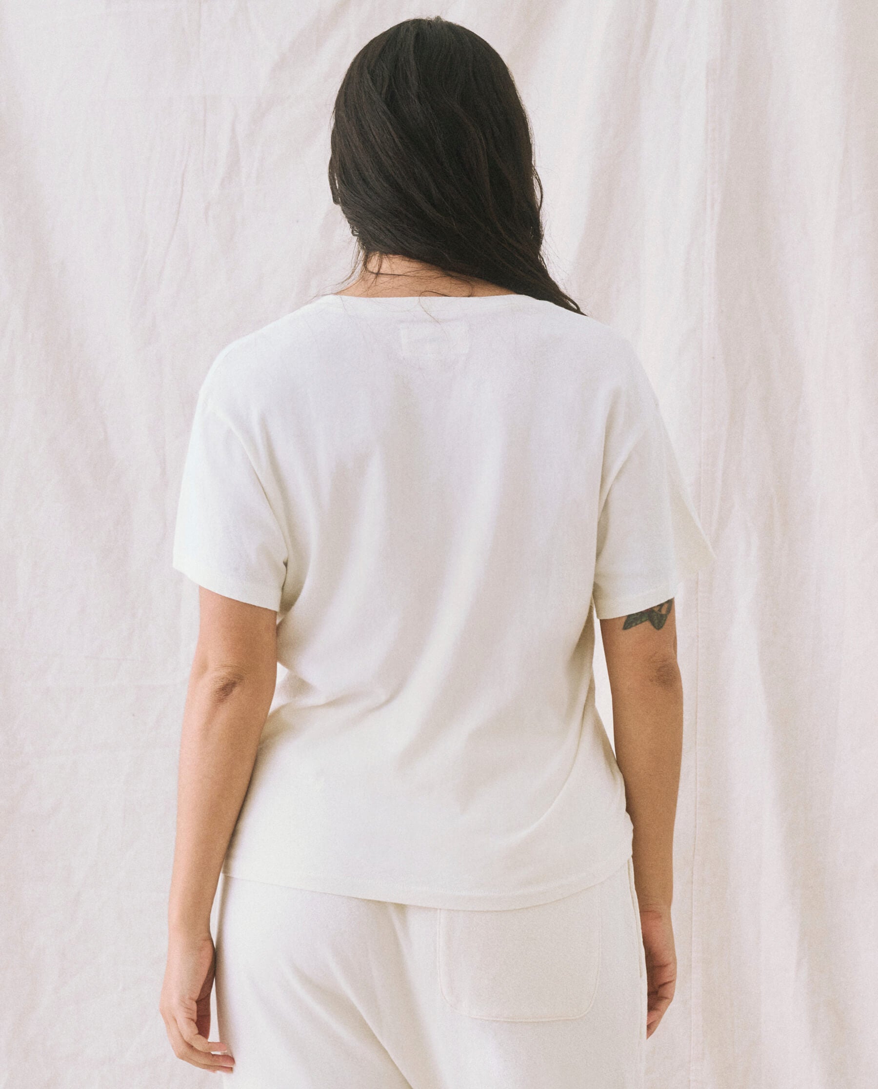Soft Washed White V-Neck T-Shirt for Women - Comfortable & Breathable Casual Tee - Perfect for Everyday Wear, Layering & Summer Outfits