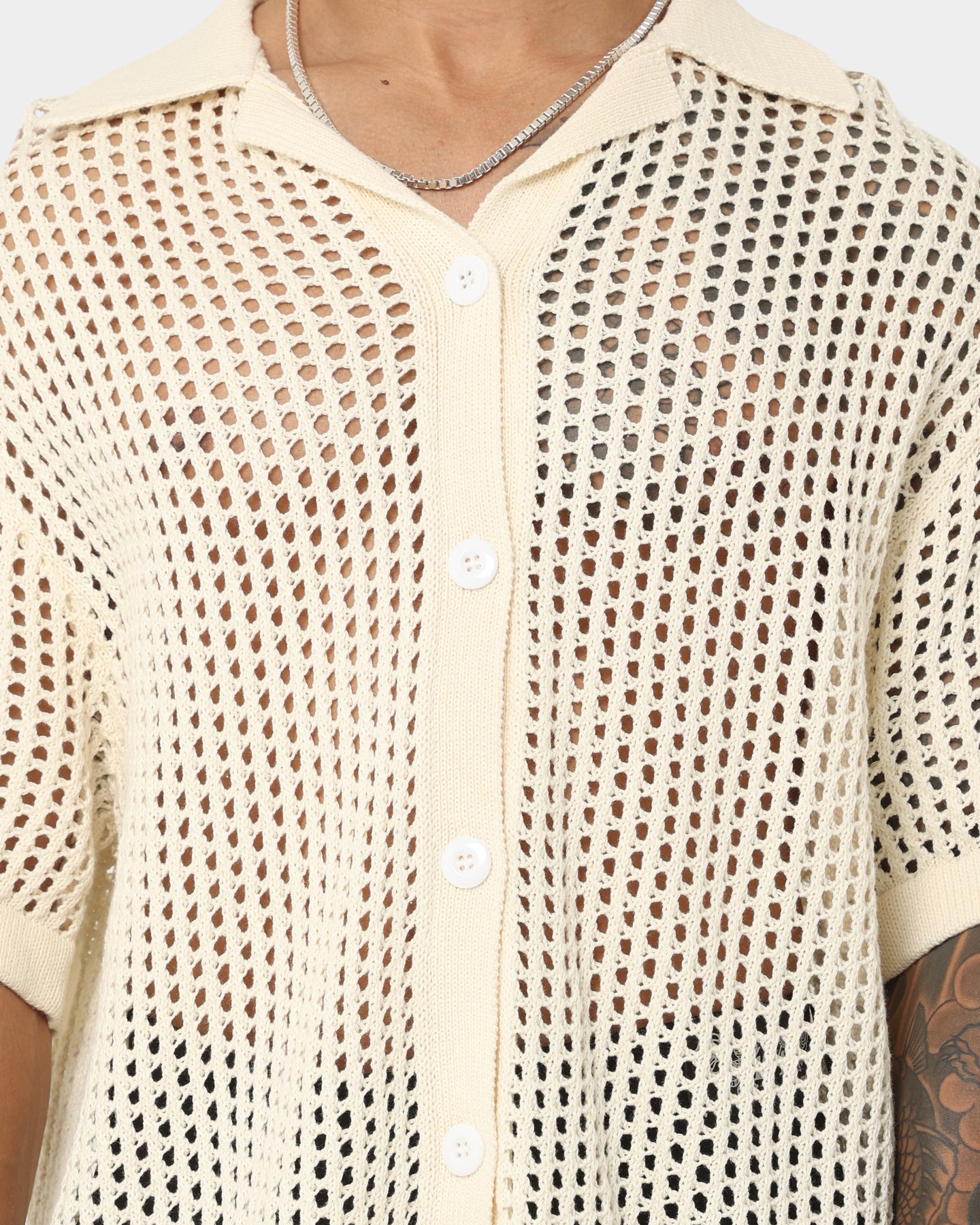 404 Coastal Button Up Shirt for Men - Lightweight Linen Beach Shirt in Off White | Perfect for Summer Vacations, Beach Outings, and Casual Wear