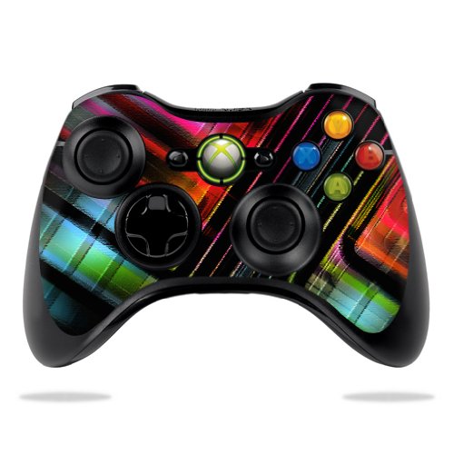 Protective Vinyl Skin Decal Wrap Sticker for Microsoft Xbox 360 Controller - Plaid Abstract Design | Gaming Accessories & Customization