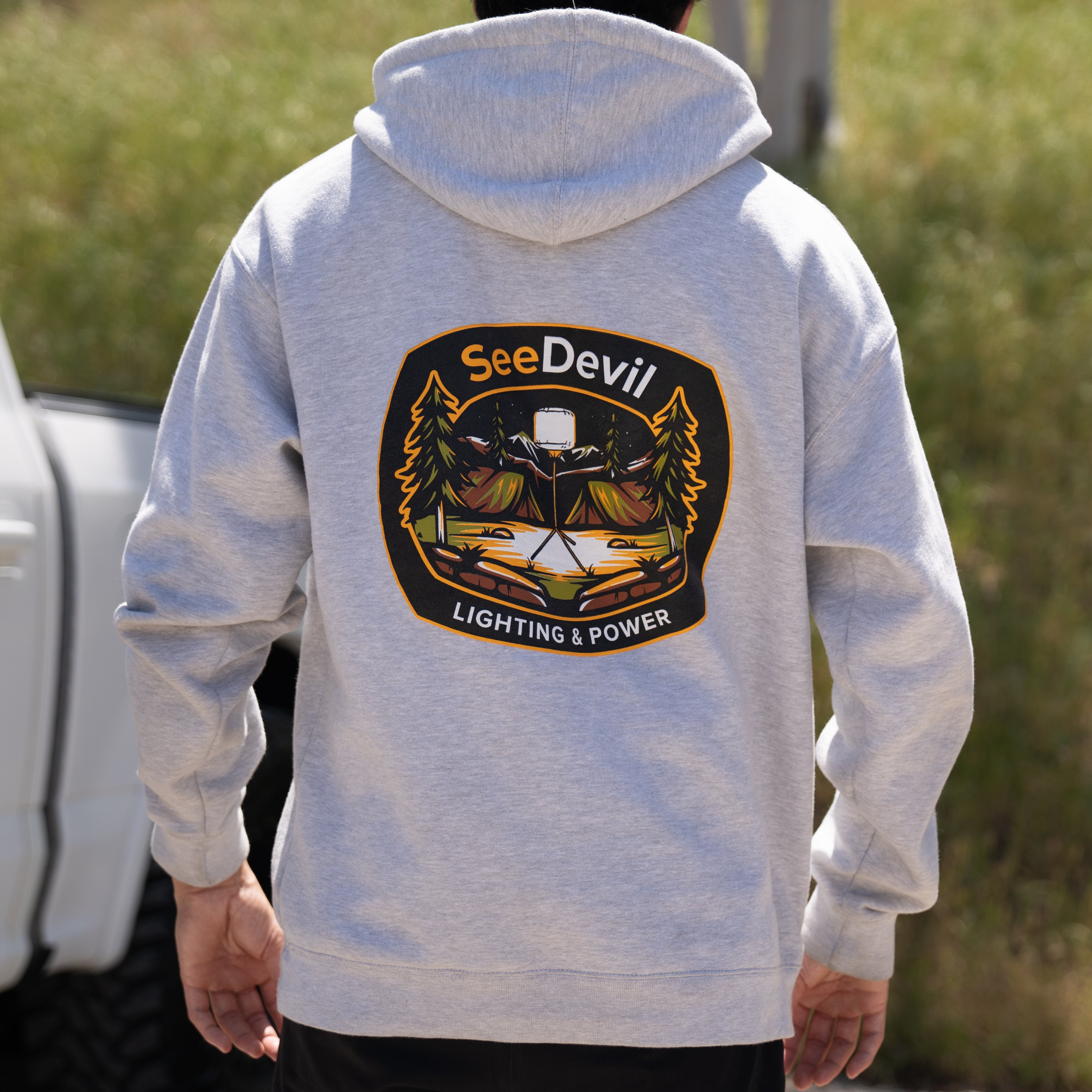 Men's & Women's Hoodie with Balloon Light - Cozy Pullover Sweatshirt for Outdoor Camping, Night Jogging, and Festivals