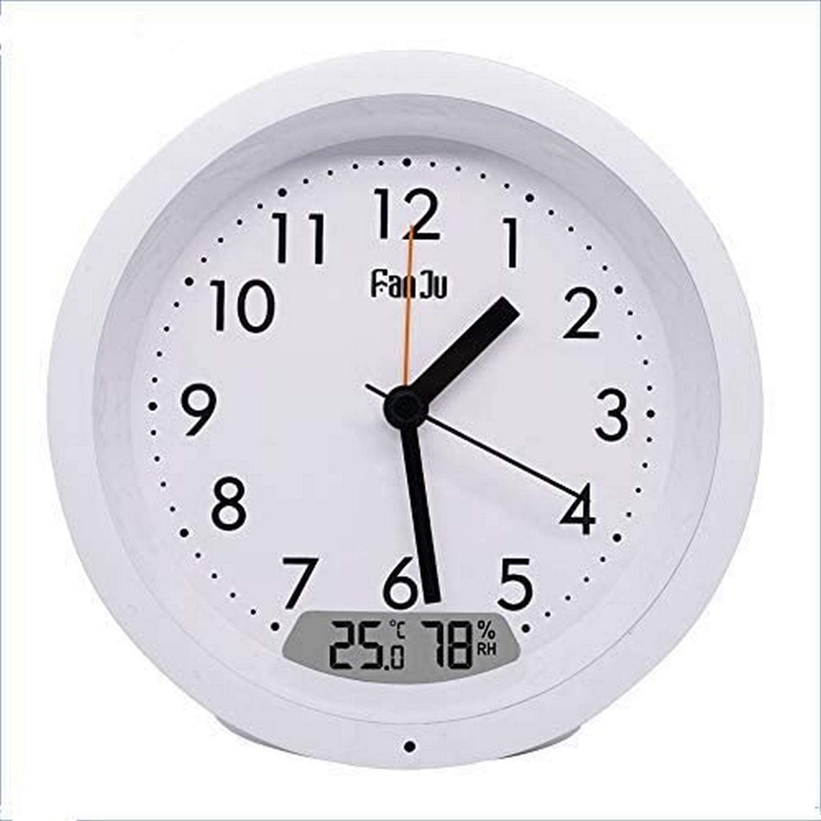 SGSG Digital Alarm Clock with Temperature & Humidity Display, Auto Backlight, Round Classic Design for Bedside, Desk, Office, and Home Decor - Perfect for Nightstands, Dorm Rooms, and Gifts
