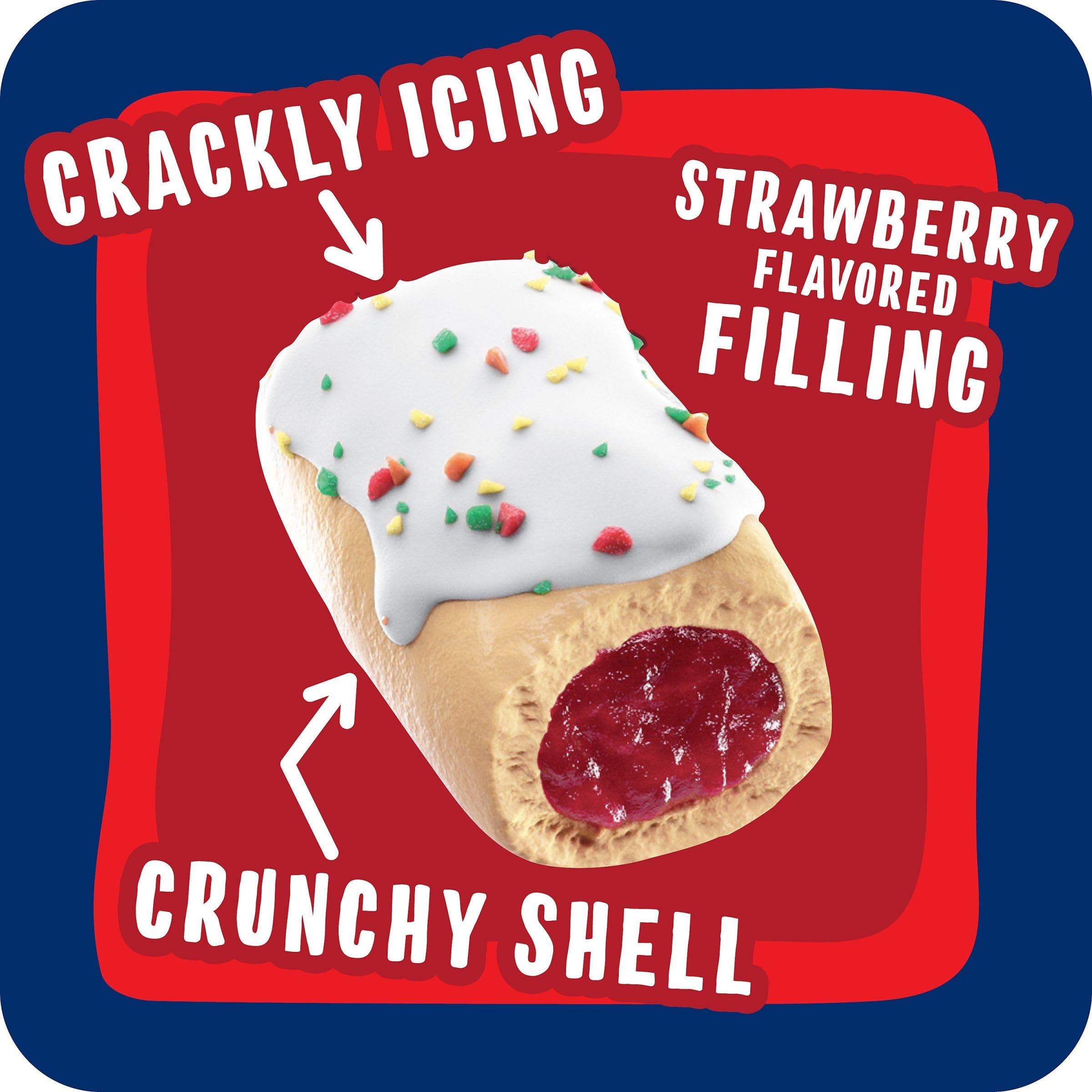 **Pop-Tarts Crunchy Poppers - Frosted Strawberry Filled Snack Bites, 5oz Box (5 Pouches) - Kids Lunchbox Snacks, After School Treats & On-the-Go Energy Boost**
