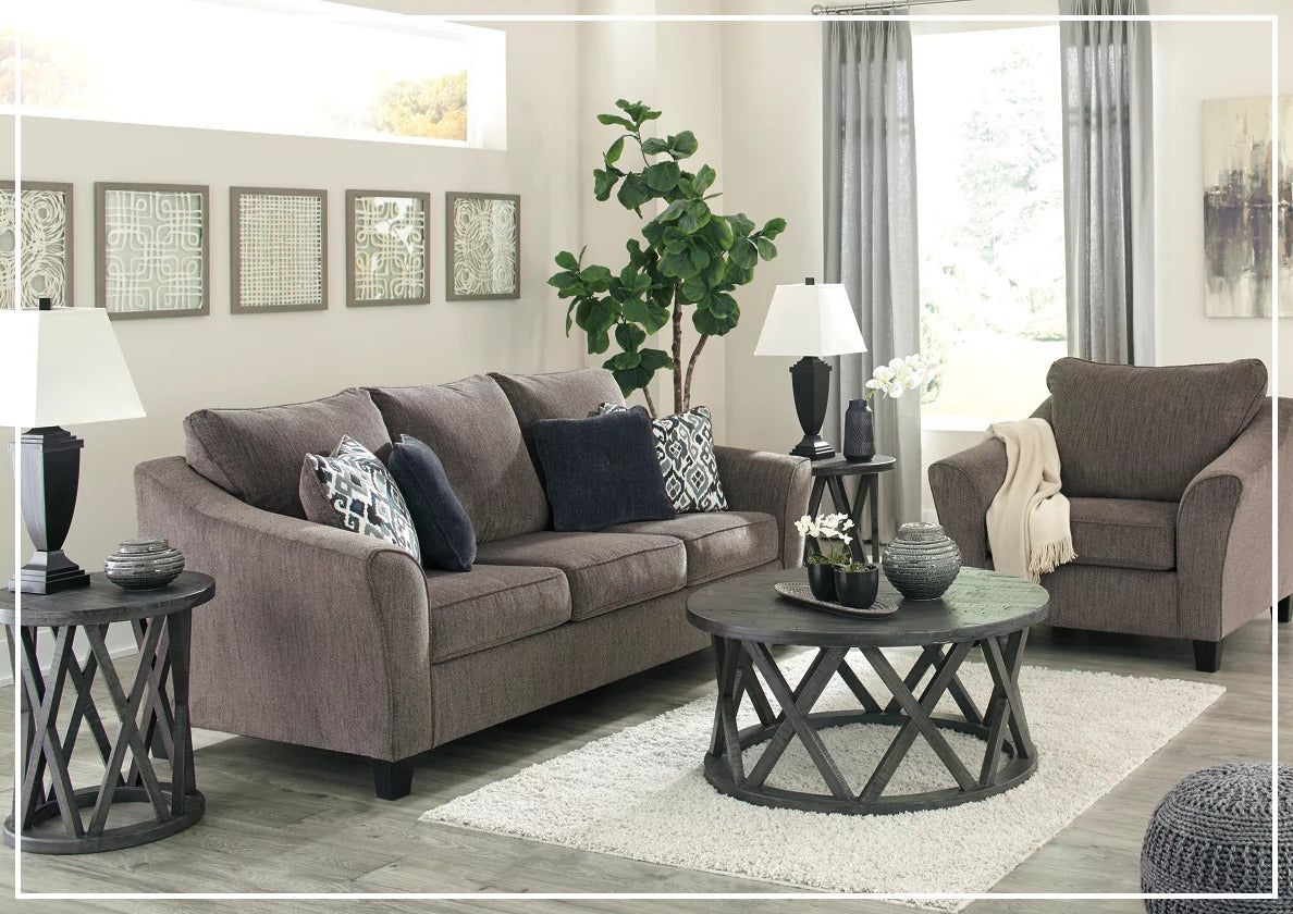 Gio Italia Naldini Sleeper Sofa in Slate Brown - Convertible 3-Seater Couch Bed for Small Spaces & Guest Rooms