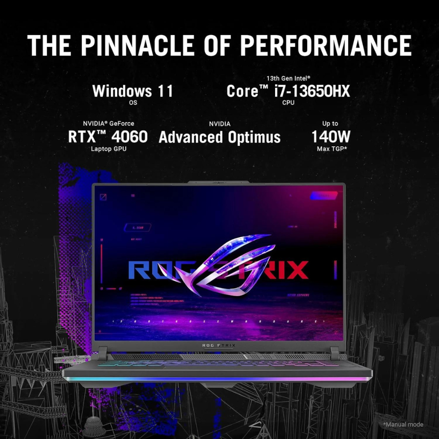 ASUS ROG Strix G16 (2024) Gaming Laptop - Intel Core i7, 16GB RAM, 1TB SSD, NVIDIA GeForce RTX 4060, 16