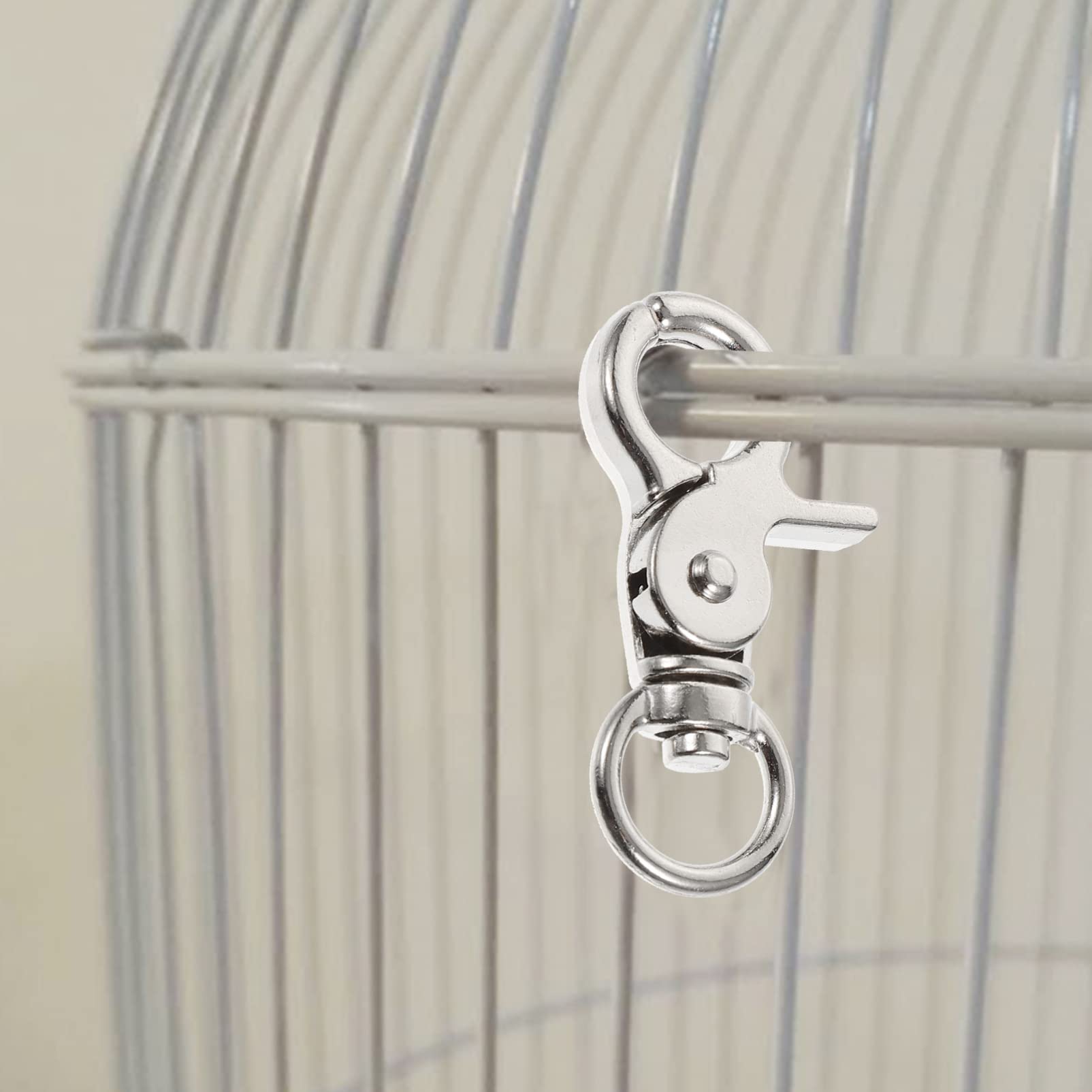 Stainless Steel Bird Cage Lock Clip - Secure Door Buckle Lock Claw for Parrots & Small Pets (5-Pack) | Perfect for Travel, Home & Outdoor Use