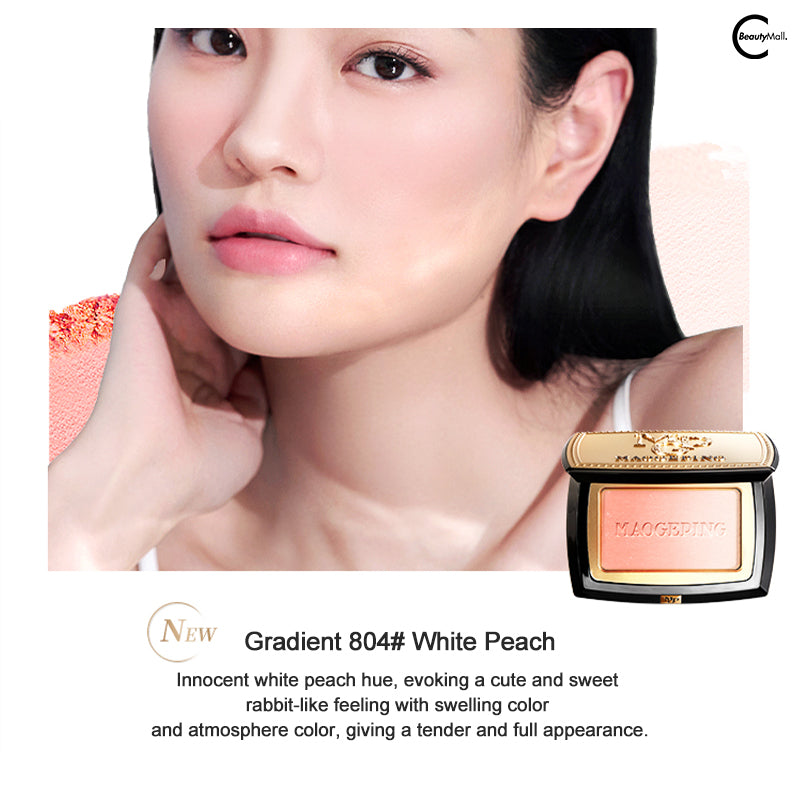 MAOGEPING Cloud Silk Gradient Blush - Natural Flush Powder Blush for Cheeks, Buildable & Long-Lasting - Perfect for Daily Makeup, Special Occasions & Photoshoots