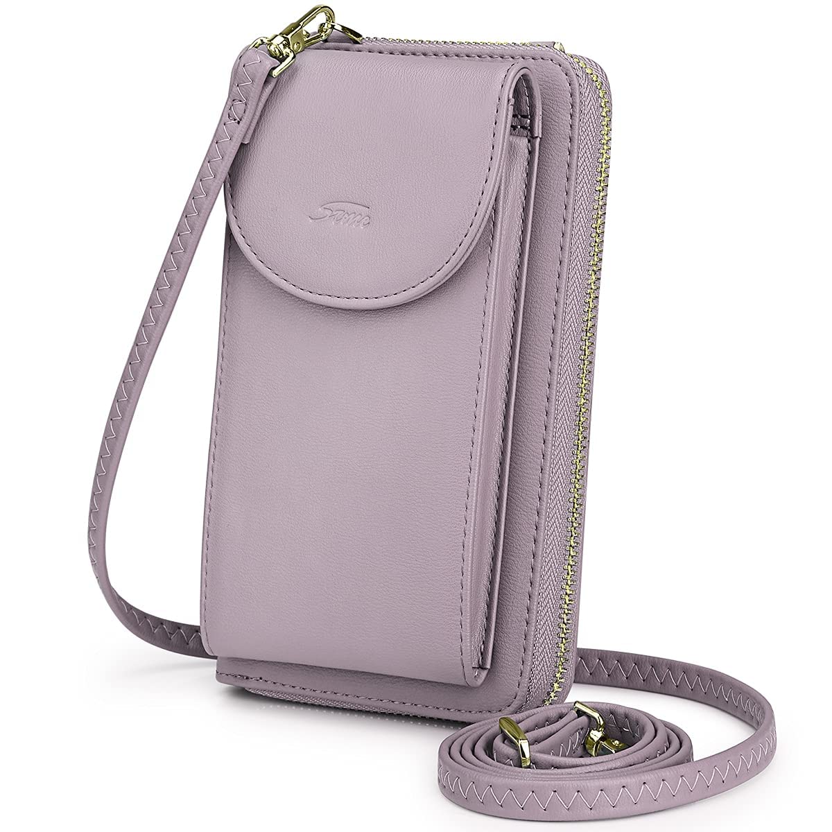 S-ZONE RFID Blocking Small Crossbody Bag for Women - Anti-Theft Phone Purse with Credit Card Slots | Perfect for Travel, Shopping & Daily Use