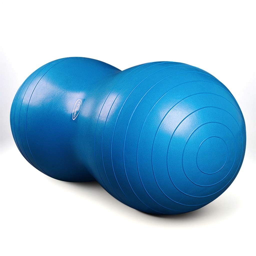 Peanut Shape Exercise Ball - 45x90cm Thickened Inflatable Yoga Ball for Gym, Fitness Training, Pilates & Massage - Perfect for Home Workouts, Physical Therapy & Core Strengthening