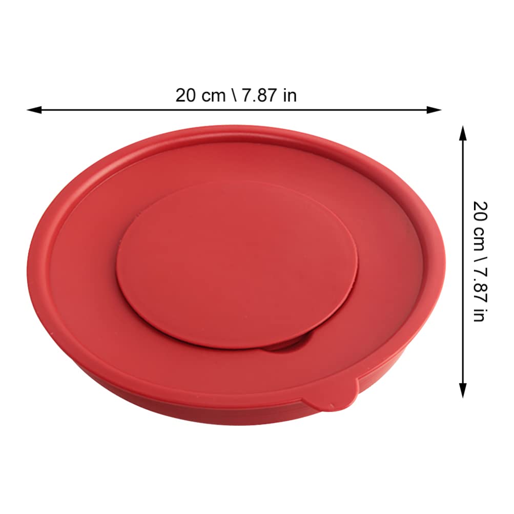 Hemoton Plastic Egg Bowl Cover with Lid - Anti-Slip Whisk Cream Cover, Egg Basin Protector for Kitchen, Restaurant & Baking - Ideal for Cooking, Pie Crust Protection & Food Storage