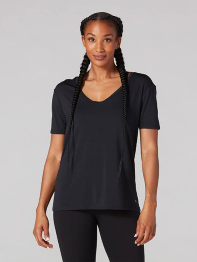 Tavi Everyday V Neck Women's Tee Top - Soft Comfortable Casual T-Shirt for Women | Perfect for Work, Weekend & Layering