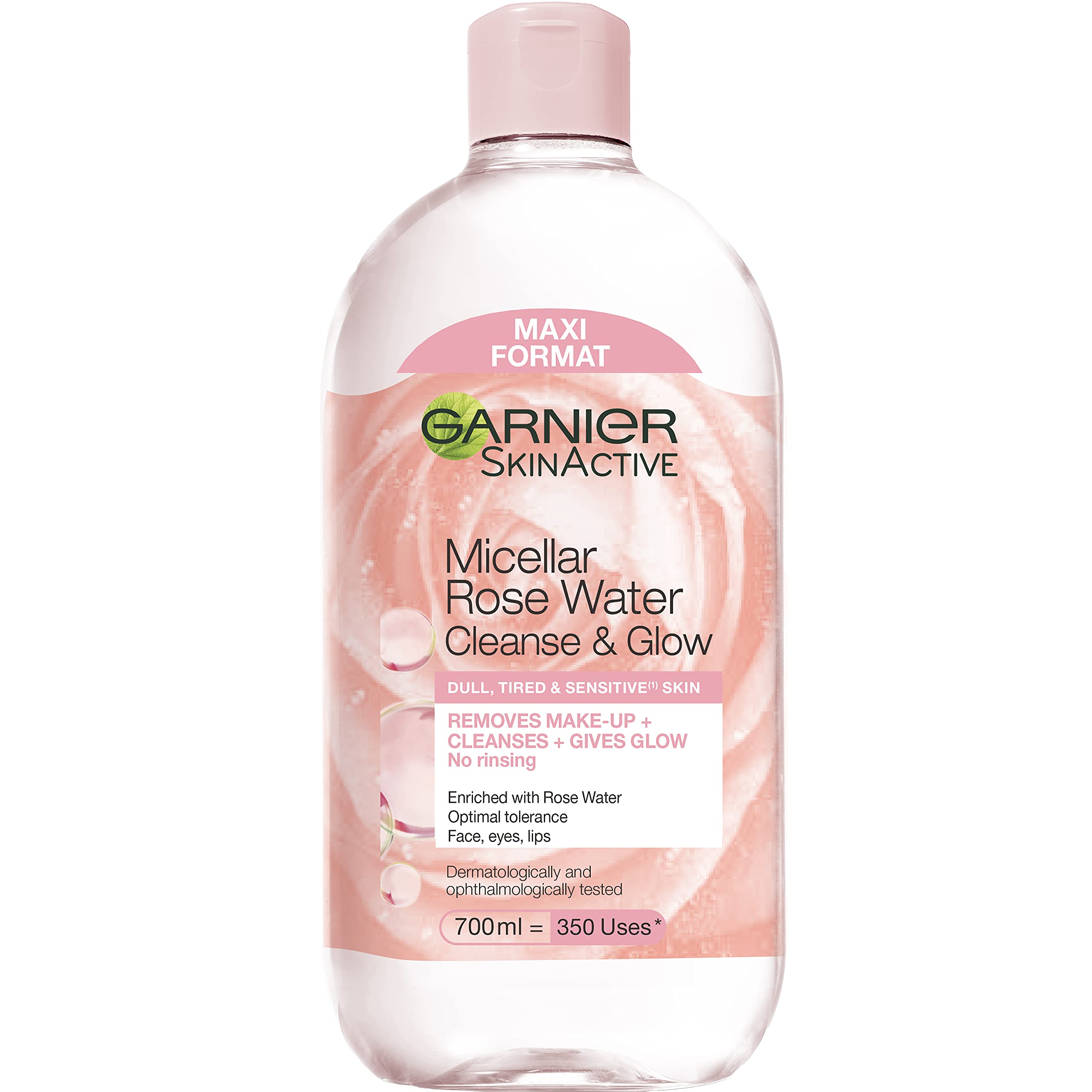 Garnier Micellar Rose Water 700ml - Hydrating & Soothing Facial Cleanser for Dull & Sensitive Skin | Makeup Remover & Daily Skincare Routine